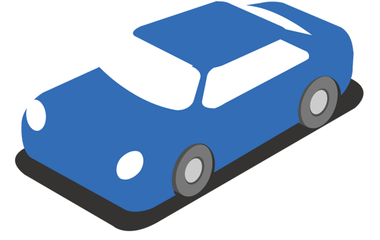 City car isometric vector