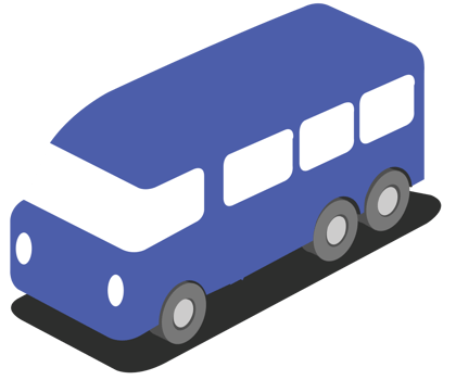 City car isometric vector