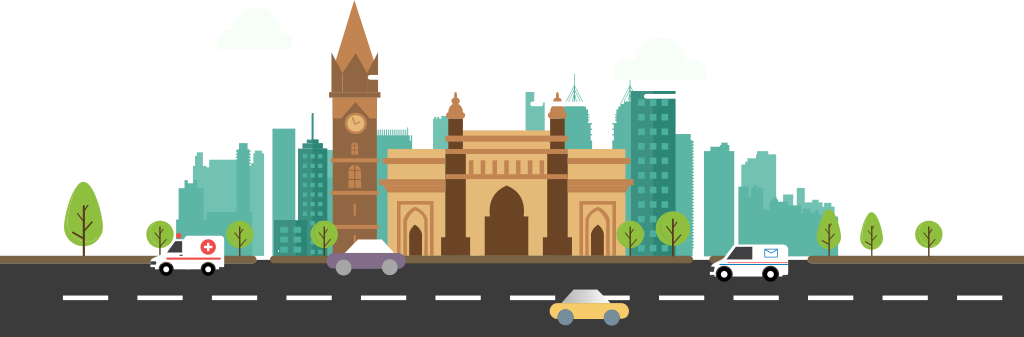 City mumbai vector