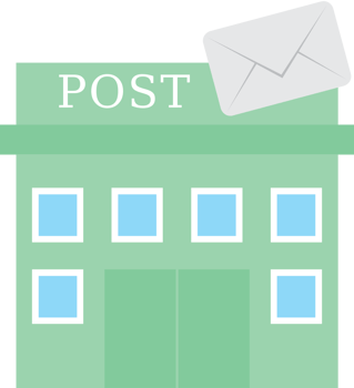 City building post  vector