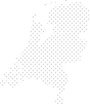 netherland dotted map vector