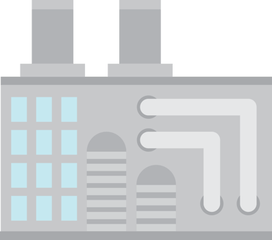 City building factory vector