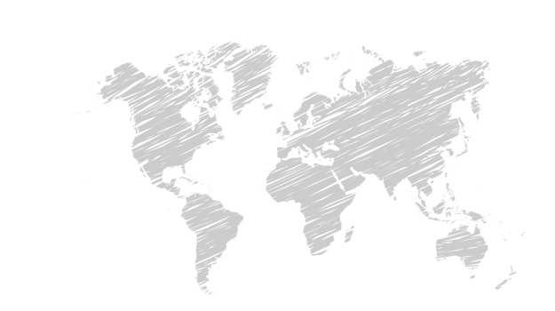 world sketch map vector