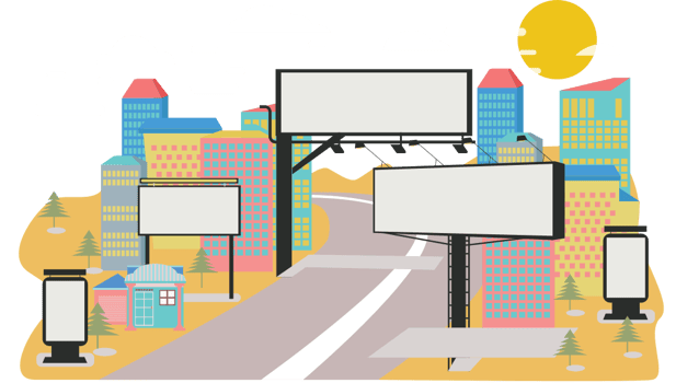 City landscape vector