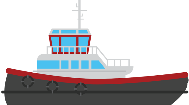 tugboat vector