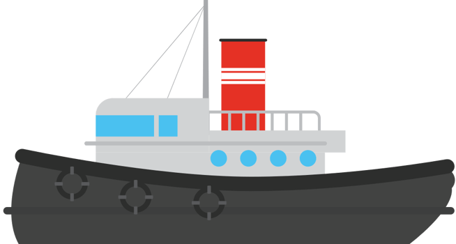 tugboat vector