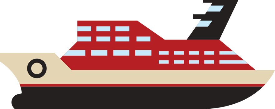 cruise ship vector