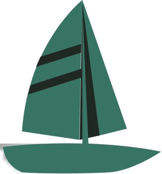 sailboat vector