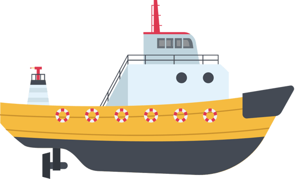 tugboat vector
