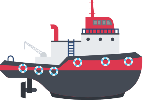tugboat vector