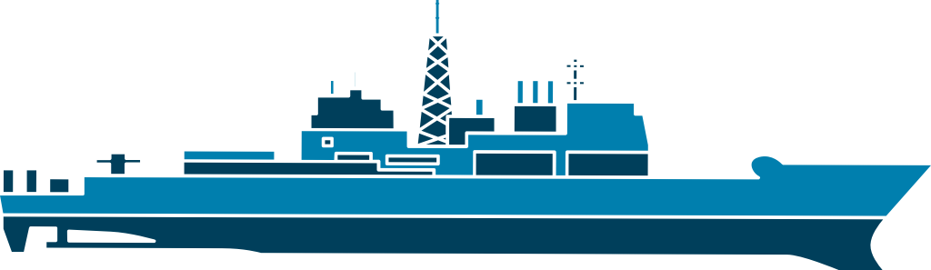 combat ship vector