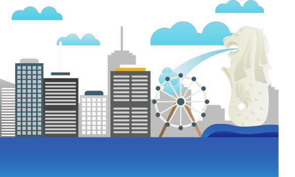 City singapore vector