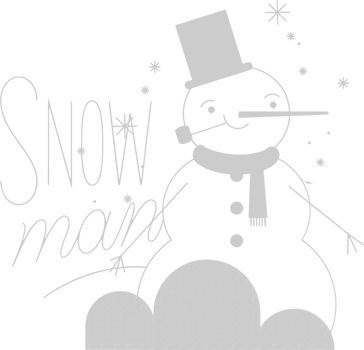 Snowman vector