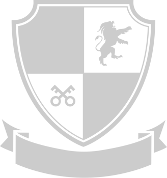 Crest lion rampant  vector