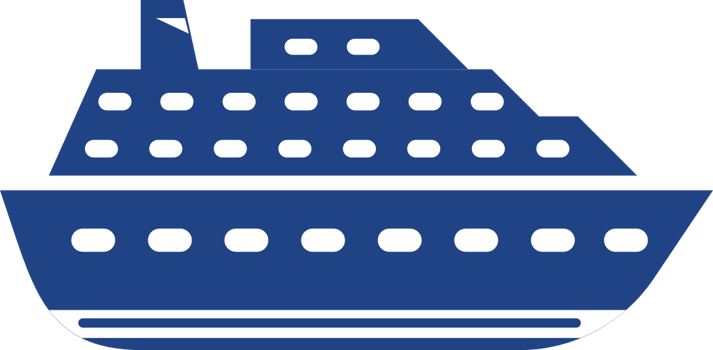cruise ship vector