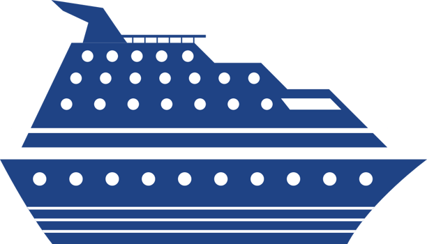 cruise ship vector