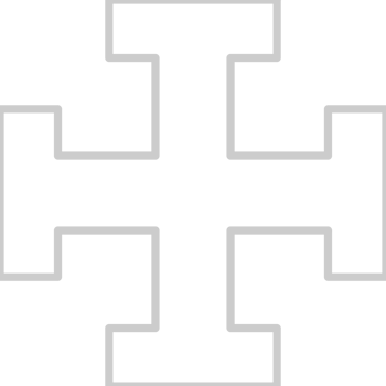 Cross outline vector