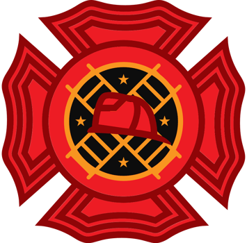 Maltese fire department cross vector