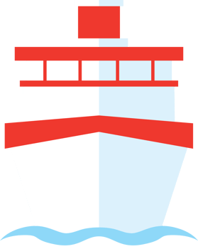 cruise ship vector