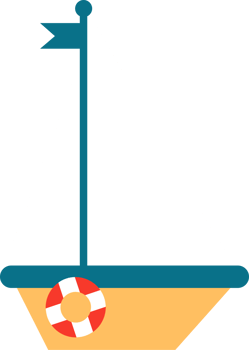 sailboat vector