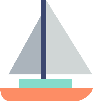 sailboat vector