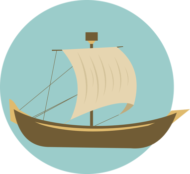 sailboat vector