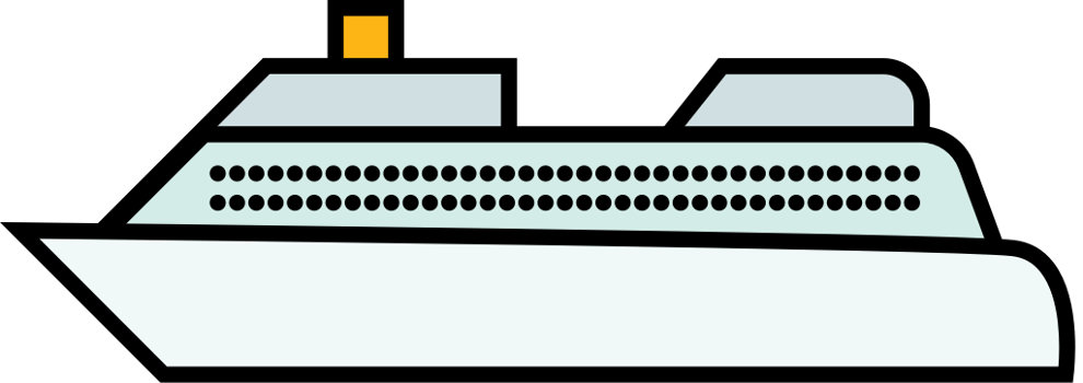 cruise line vector