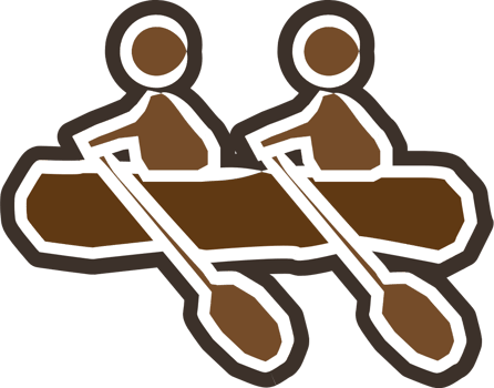 canoe sprint vector