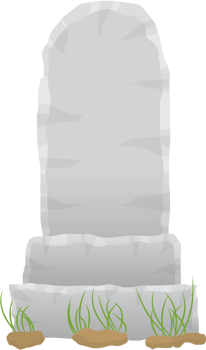 Death tomb stone vector