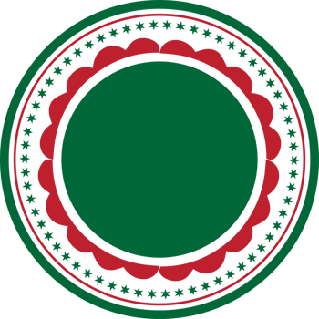 Christmas label decoration vector