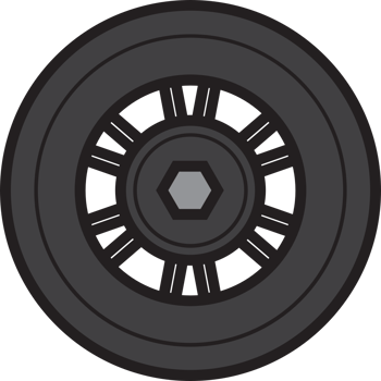 motorcycle wheel vector
