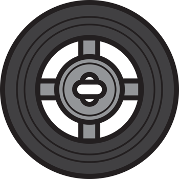 motorcycle wheel vector