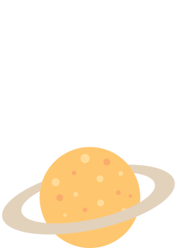 Planet decoration jupiter vector
