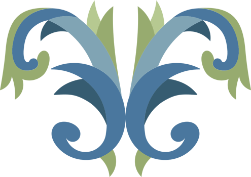 Acanthus floral decoration vector