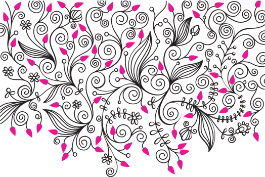 Floral decoration vector