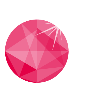 Diamond circle vector