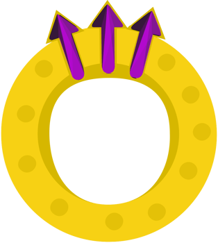Diamond ring gold vector