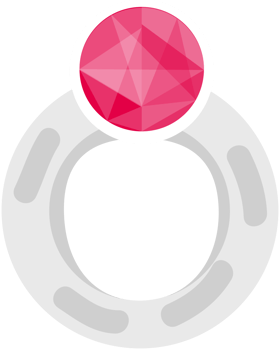 Diamond ring silver vector