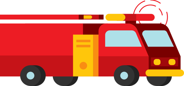 fire truck vector