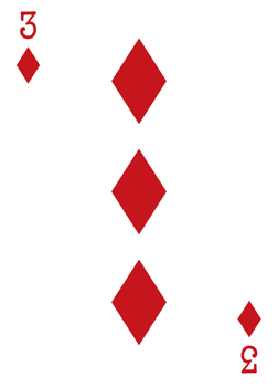 Diamond poker card vector