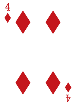 Diamond poker card vector