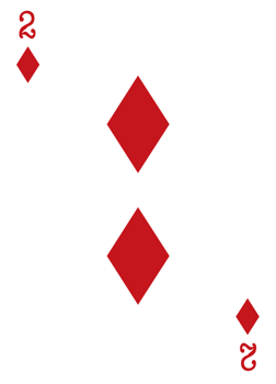 Diamond poker card vector