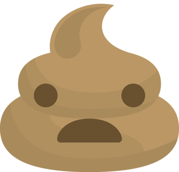 Emoji poop sad vector