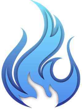 Blue fire vector