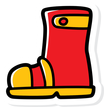 Fireman boot vector