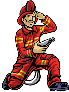 Fireman  vector