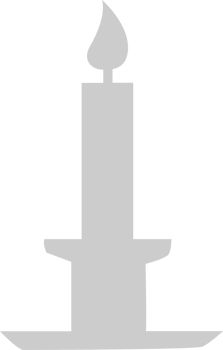 Candle on fire vector