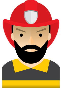 Fireman  vector