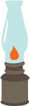 Gas lamp vector
