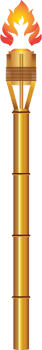 Tiki torch vector